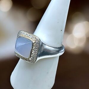 🌺 Sterling Chalcedony Ring